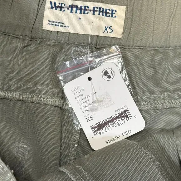 We The Free (Free People) Hayden Pull-On Pants XS Green - Picture 5 of 8